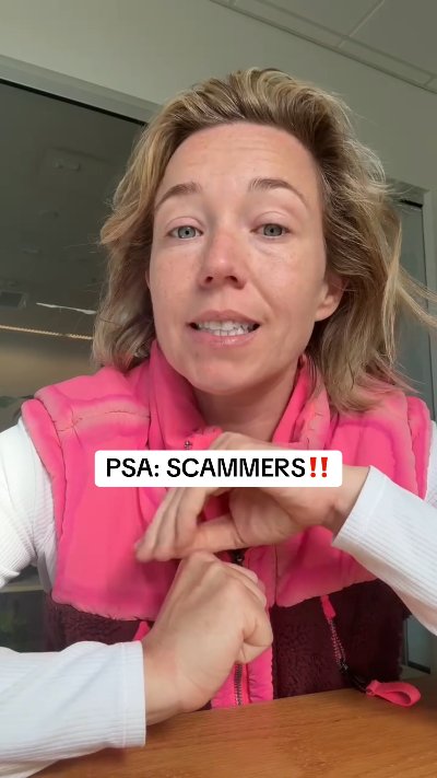 ‼️I have been notified of dozens of accounts pretending to be me who are messaging my followers with crypto scams and other financial scams. PLEASE do not fall for these scams! I will never message with financial offers or incentives. A good way to know which accounts are legit vs. a scam is by looking at account engagement! I’m sorry this is happening😓