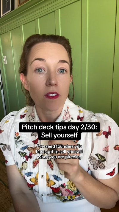 Pre-seed founders: when you are pitching to VCs, you need to sell yourself first and foremost!