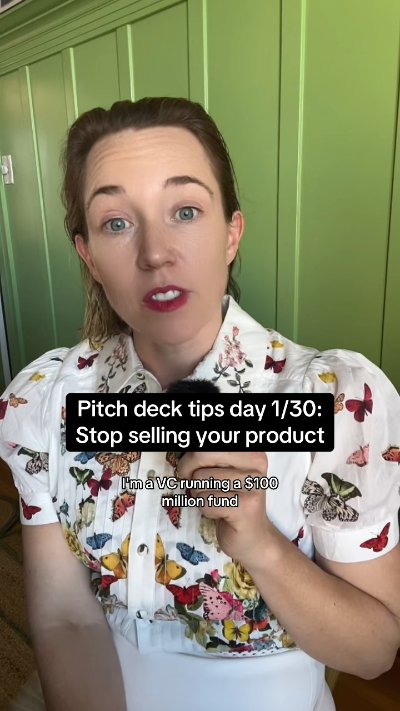 Founders: when pitching to a VC, you need to sell your company…not the product.